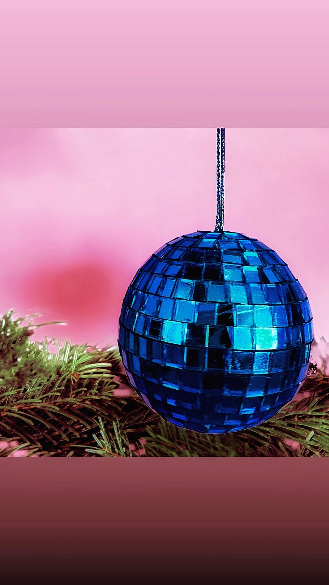 Blue Disco Ball Christmas Tree Ornament Etsy
