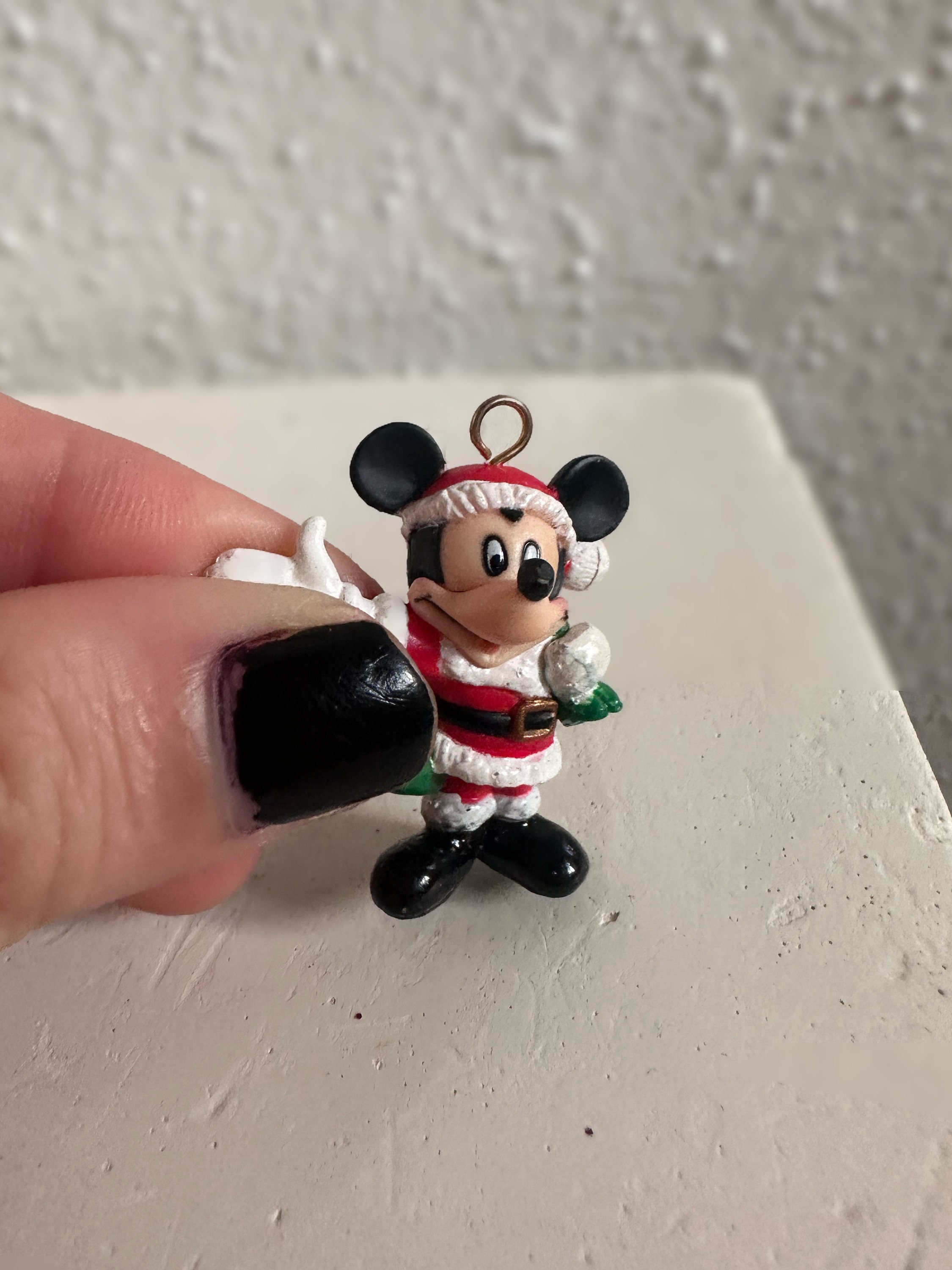 Vintage Mickey Mouse Ornament Plastic - Etsy