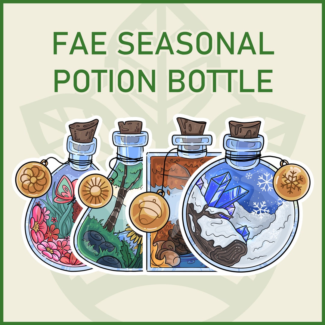 Fae Seasonal Potion Bottles - Etsy