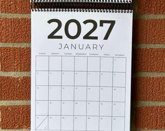 8.5x11 - 2027 Scrapbook Calendar (Portrait)