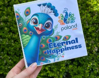 Microfiber Lens Cloth - 2026 Eternal Happiness Poland International Convention - Peacock