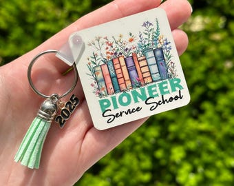 2026 Pioneer School Keychain - Personalized - English or Spanish
