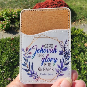 Contact Card Holder - Psalm 96:8 - JW Year Text 2025 - English or Spanish