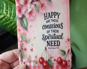 Small Tract Holder 2026 Year Text - English or Spanish - Cherries - Personalized