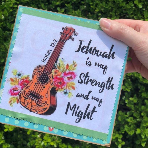 Microfiber Lens Cloth Power - Jehovah is my Strength and my Might - English or Spanish