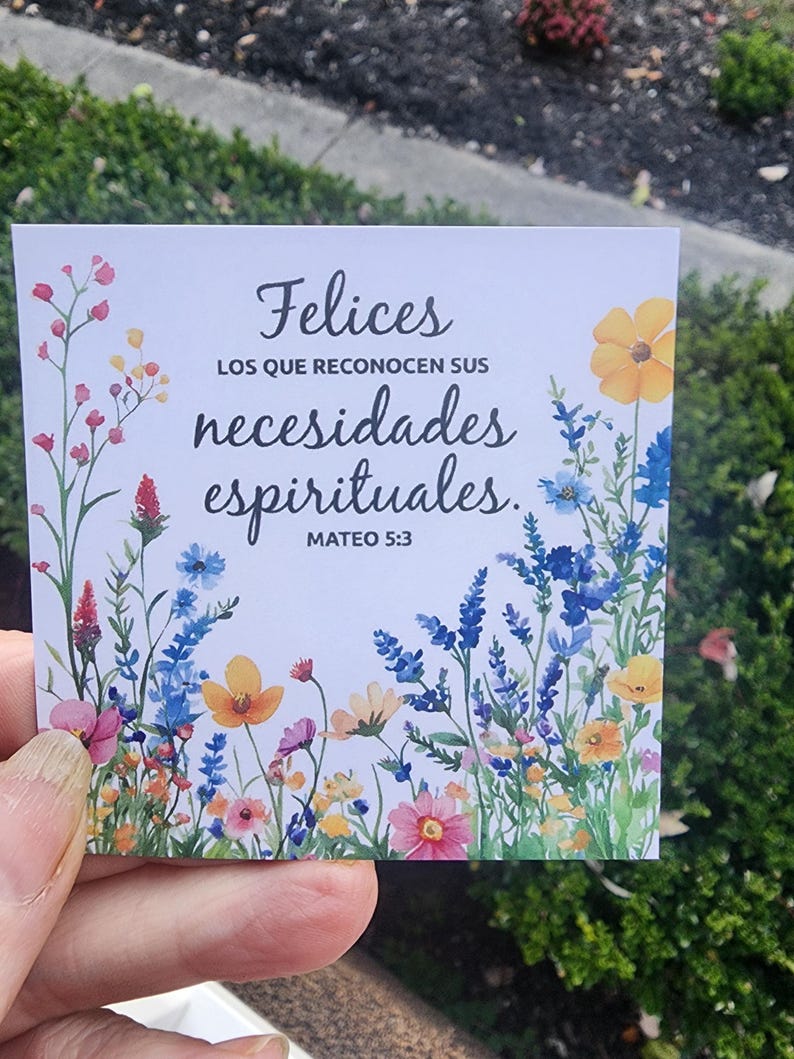 Fridge Magnet - JW 2026 Year Text - Matthew 5:3- English or Spanish ...