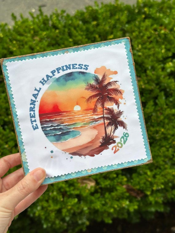 Microfiber Lens Cloth - 2026 Eternal Happiness Convention - English or Spanish - Beach