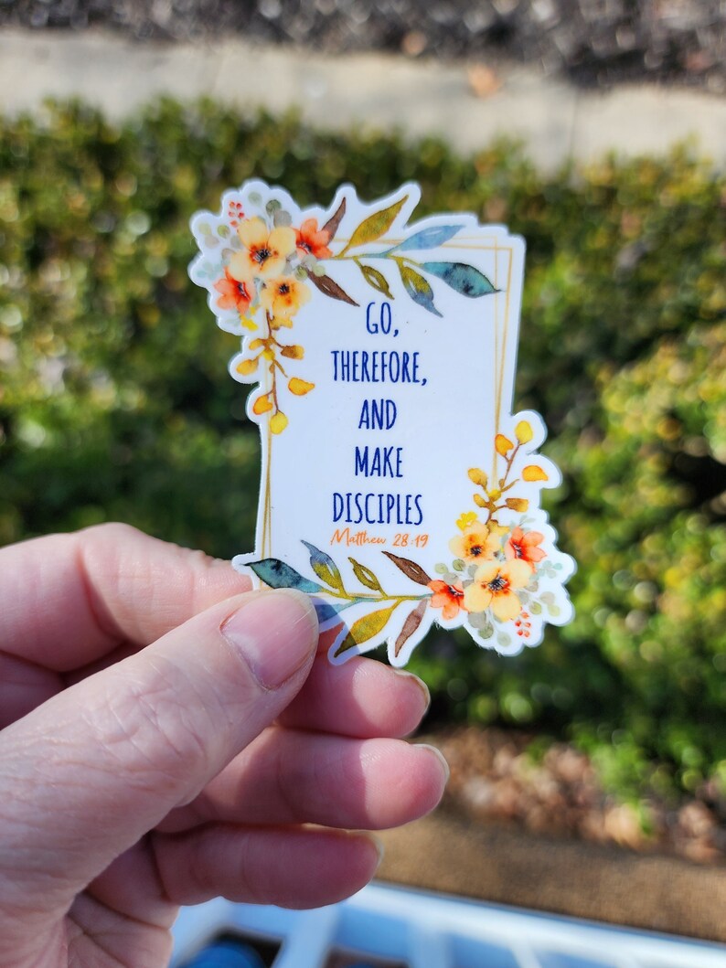 Making Disciples Stickers Die Cut Vinyl Sticker - Go Make Disciples - Spanish or English - Etsy