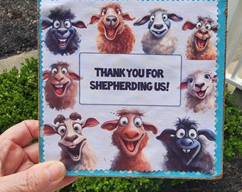 Microfiber Lens Cloth - Elder Sheep Thank You - English or Spanish