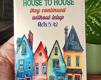 JW Small Tract Holder - House to House  - English or Spanish - Houses - Personalized