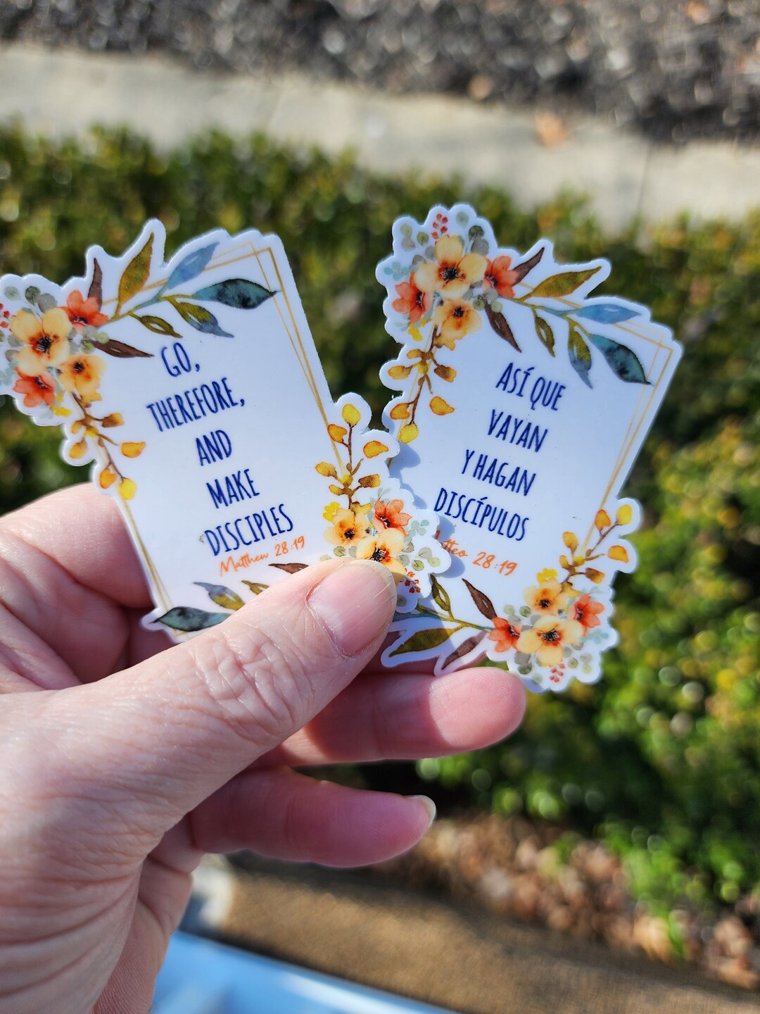 Making Disciples Stickers Die Cut Vinyl Sticker - Go Make Disciples - Spanish or English - Etsy