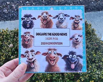 Microfiber Lens Cloth - Declare the Good News - 2024 Convention - Happy Sheep