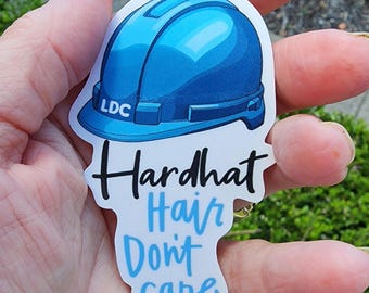 Die Cut Vinyl Sticker - LDC - Hardhat Hair