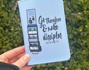 JW Small Tract Holder - Go Make Disciples  - English or Spanish - Cart - Personalized
