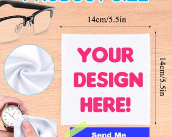 Personalized Microfiber Lens Cloth - YOUR provided Image.