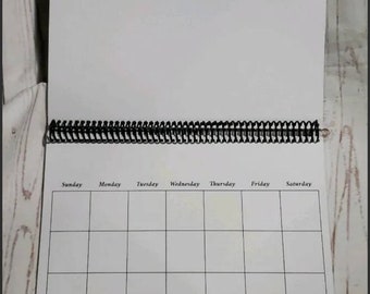 12x12 - Spiral Scrapbook Calendar
