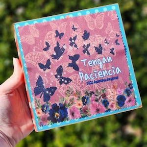 Microfiber Lens Cloth - Exercise Patience- English or Spanish - Butterflies
