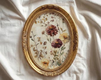 Blumenbild: Stimmungsvolle Blumenmalerei, Cottagecore Botanische Wandkunst, Printable (Digitaler Download)