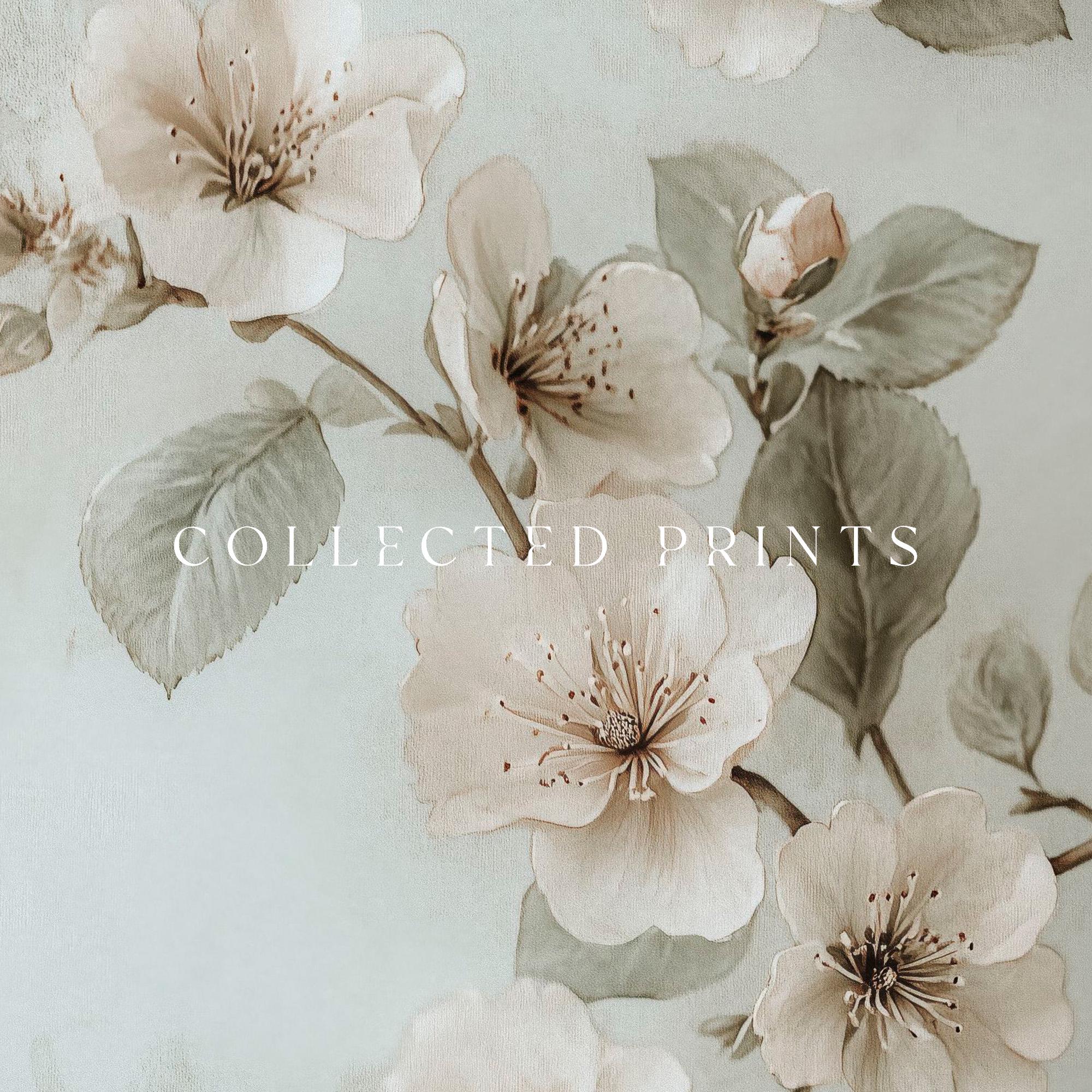 Vintage Floral Art Print: Neutral Cottagecore Wall Decor - Etsy