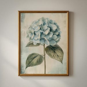Blue Hydrangea Flower Print: Vintage Botanical Spring Wall Art, French Country Decor, Printable (Digital Download) image 14