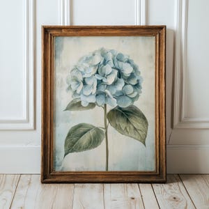 Blue Hydrangea Flower Print: Vintage Botanical Spring Wall Art, French Country Decor, Printable (Digital Download) image 16