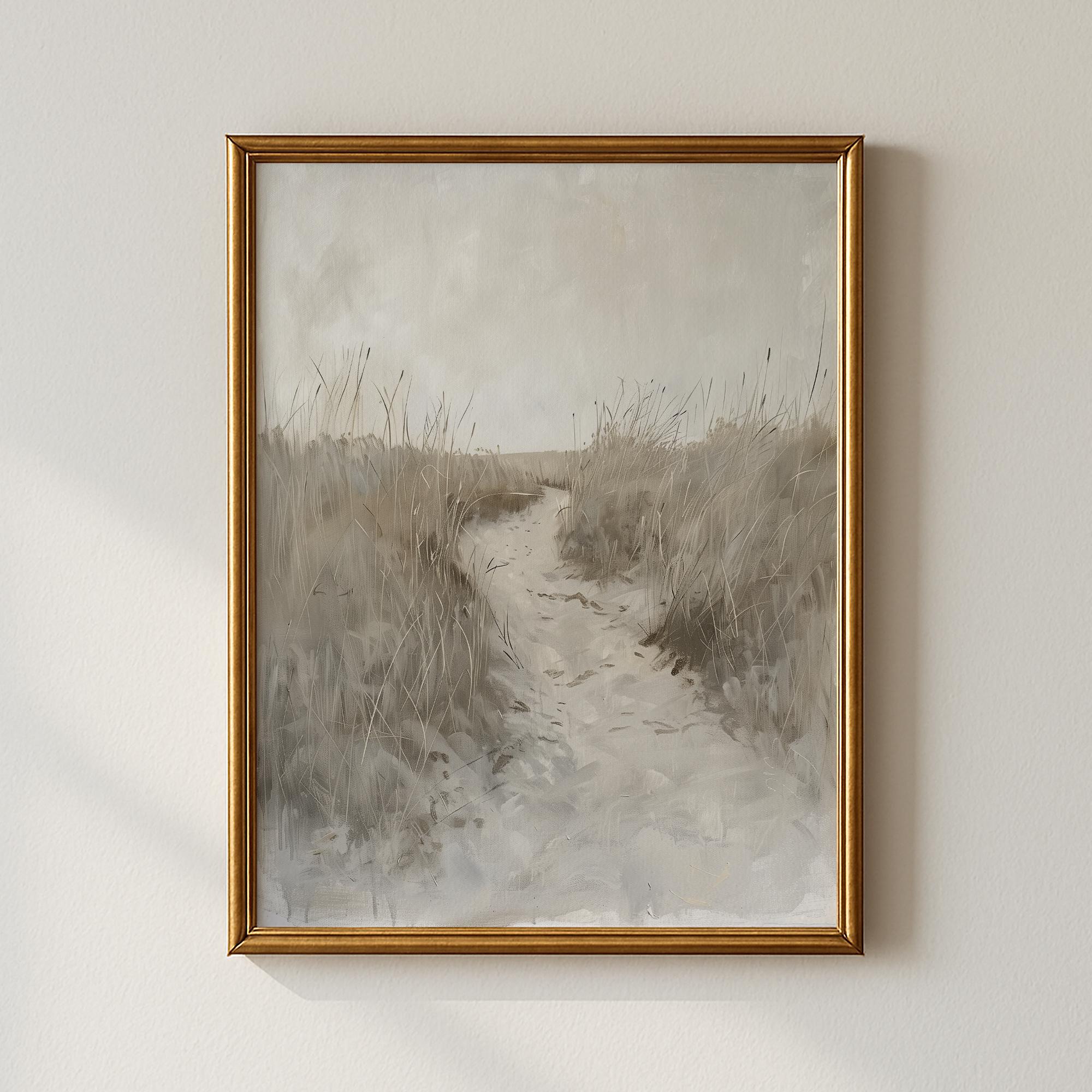 Vintage Marsh Path Print, Living Room Decor, Printable Wall Art ...