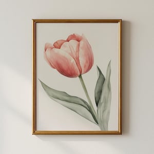 Vintage Tulpe Druck, Schlafzimmer Wandkunst, druckbare Wandkunst, Collected Prints - CPP387
