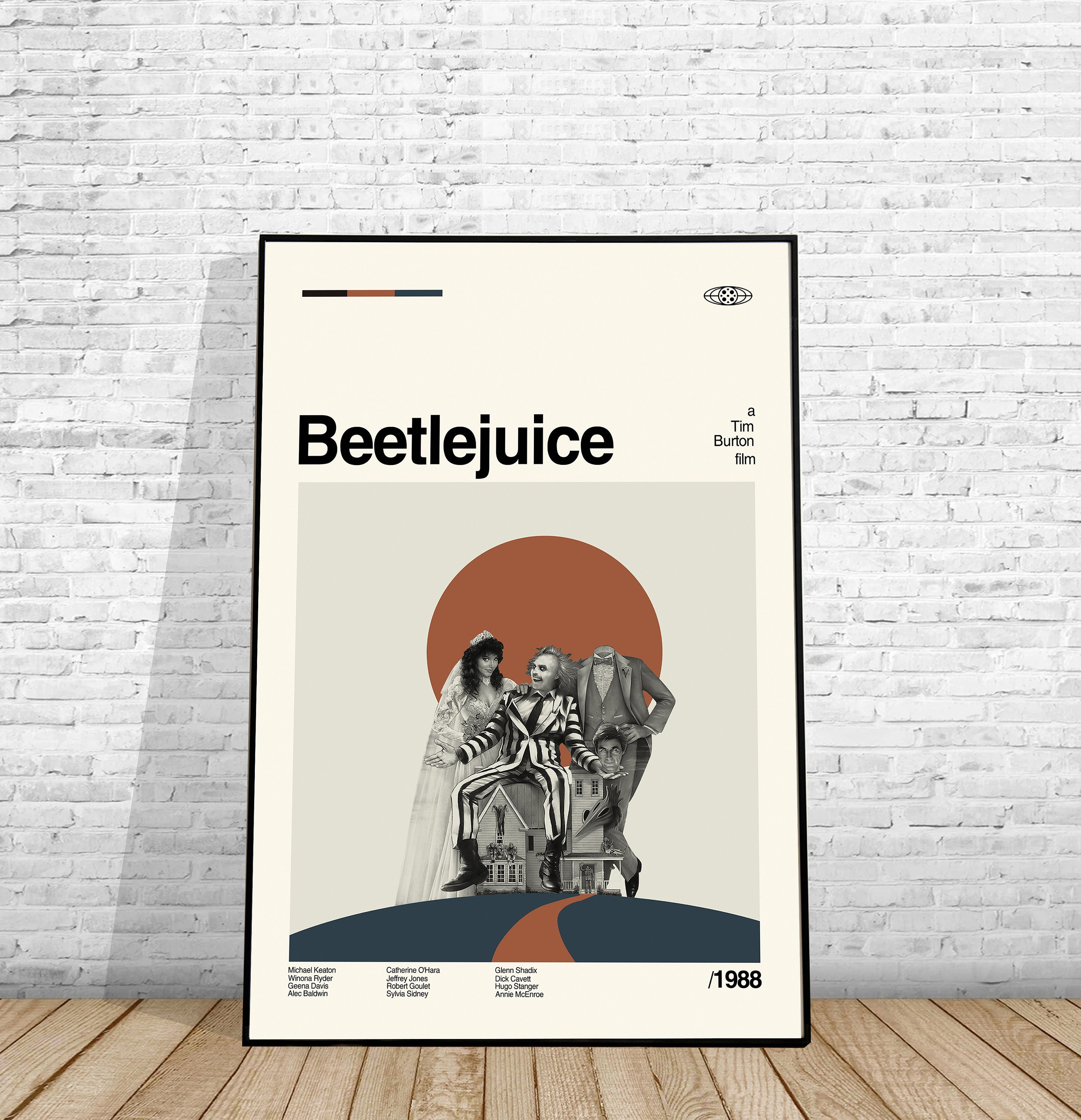Beetlejuice - Tim Burton - Retro Movie Poster