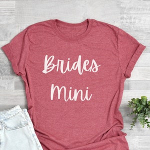 Brides Mini Shirt, Daughter of The Bride Shirt, Bridal Shower Party Shirt, Wedding Shirt, Kids Flower Girl Garment