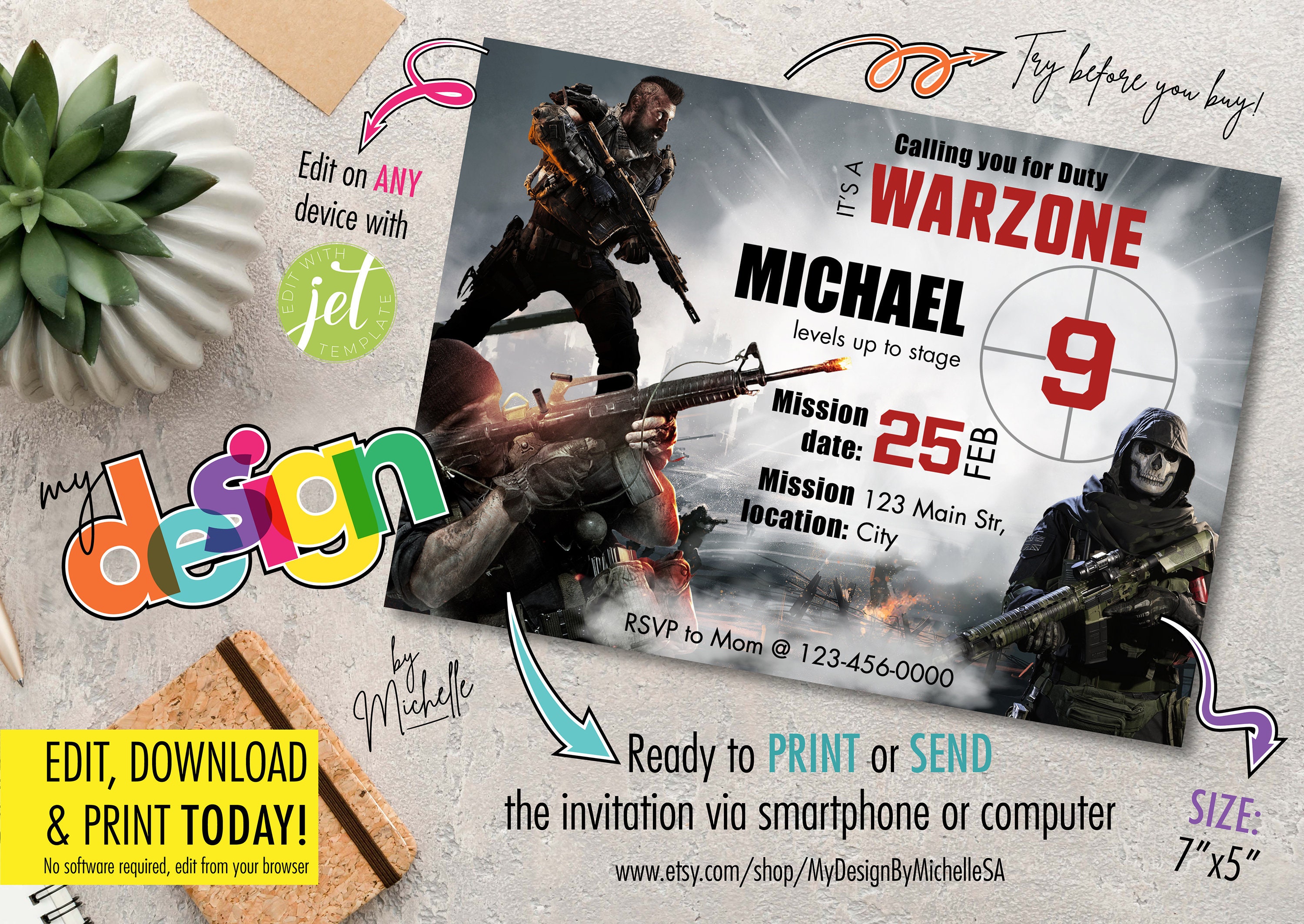 Call Of Duty Warzone Etsy France