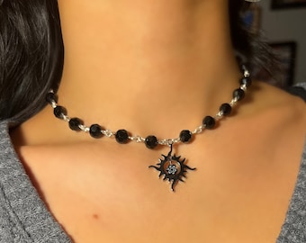 Soundgarden "Black Hole Sun" Inspired Necklace