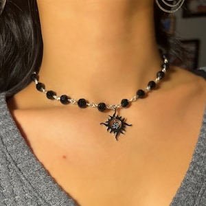 Soundgarden "Black Hole Sun" Inspired Necklace