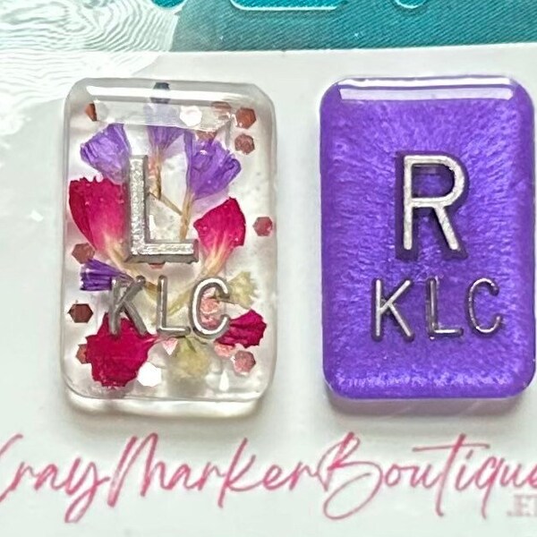 Floral Xray Marker Set with marker holder and adhesive!