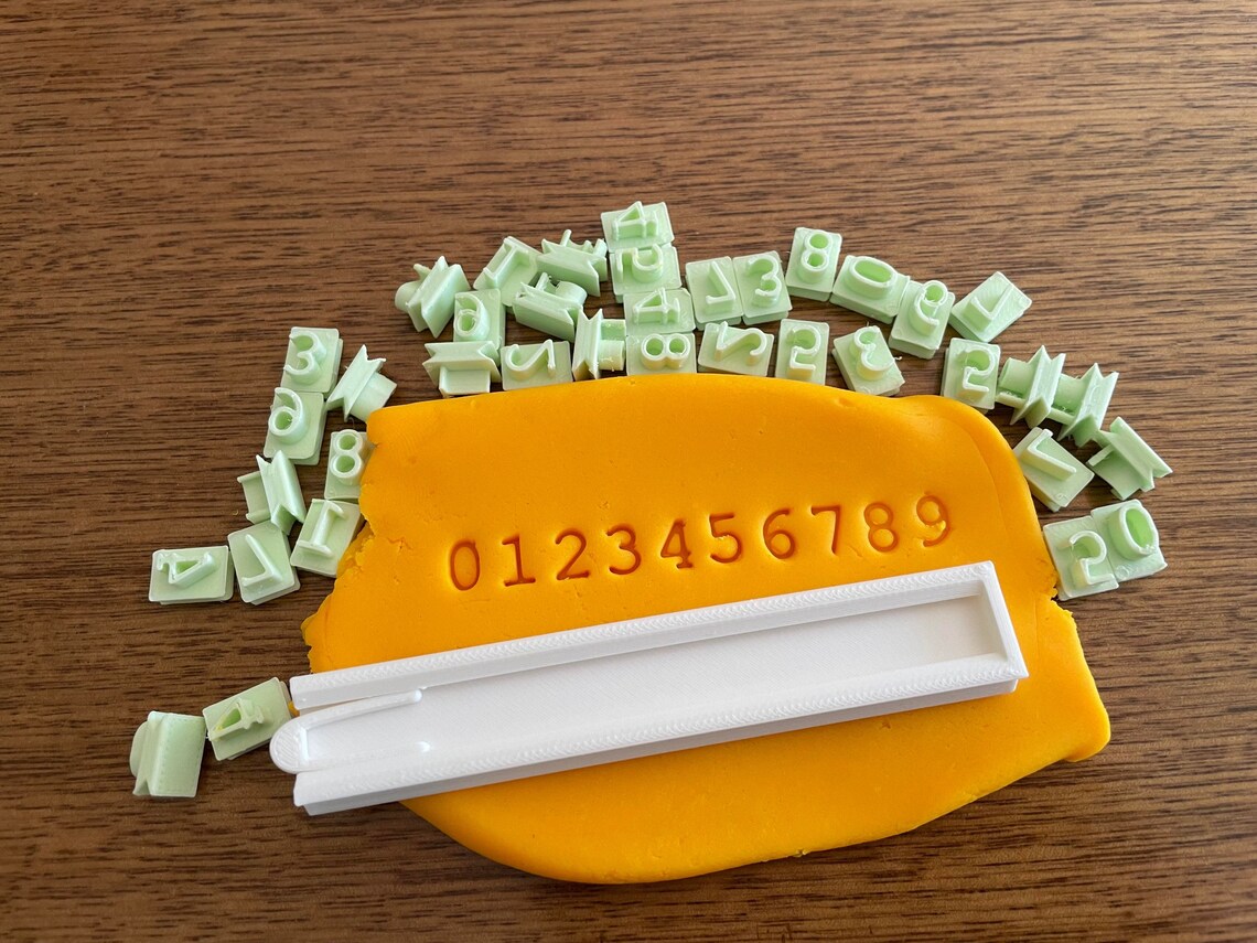 Alphabet Fondant Stamp Set With Guide and Stopper Etsy