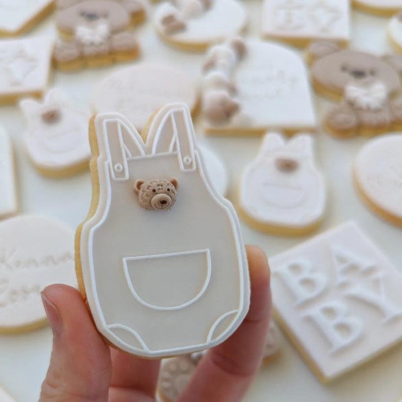 Romper Overalls Baby Shower/gender Reveal Cookie Cutter and Etsy