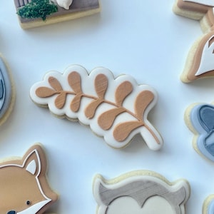 Leaf Greenery Woodland Forest Cookie Cutter and Fondant Debosser