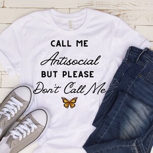 Llámame antisocial pero por favor no me llames- PNG DESCARGA INSTANTE
