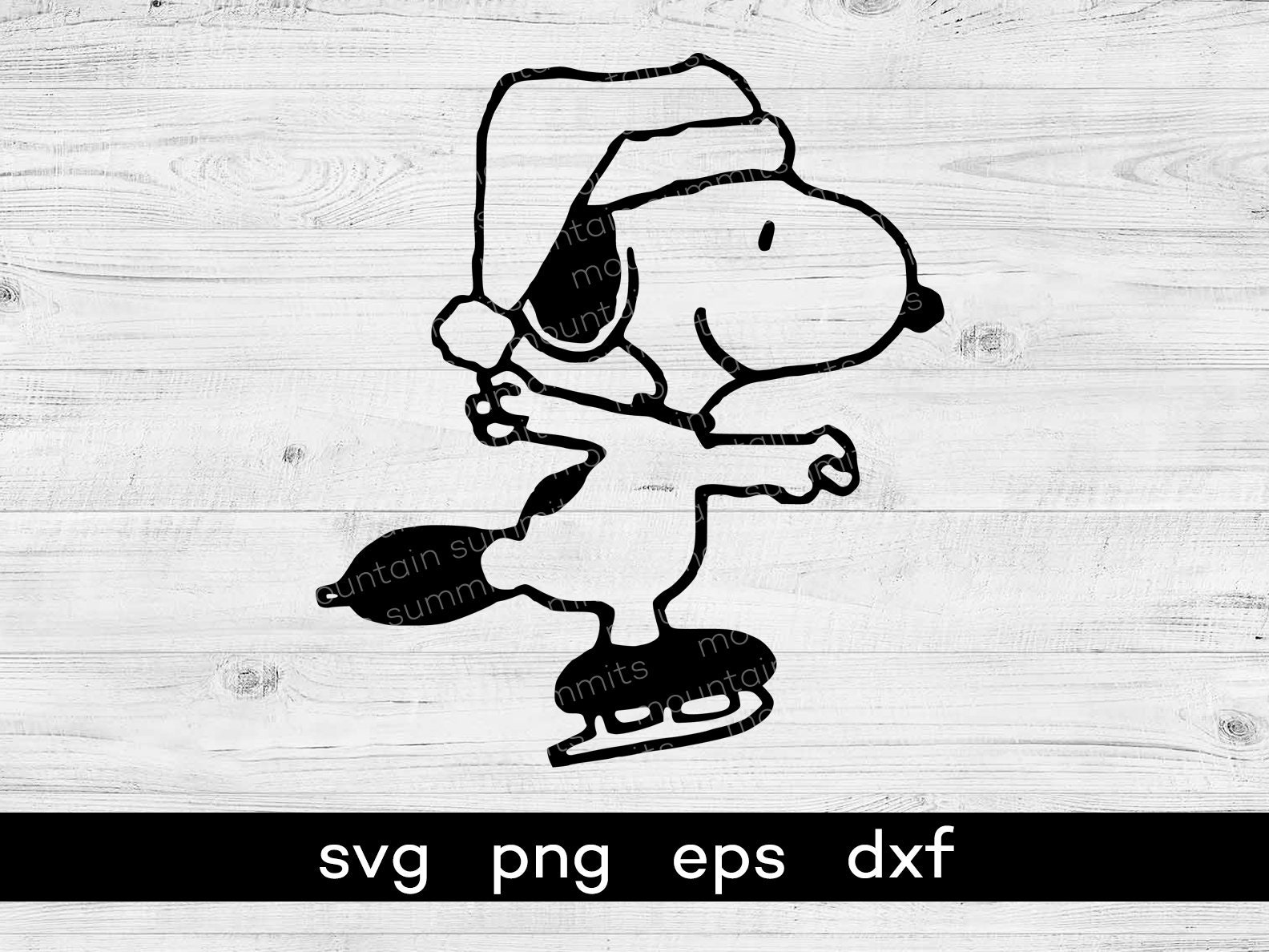 Ice Skating Snoopy - Etsy New Zealand