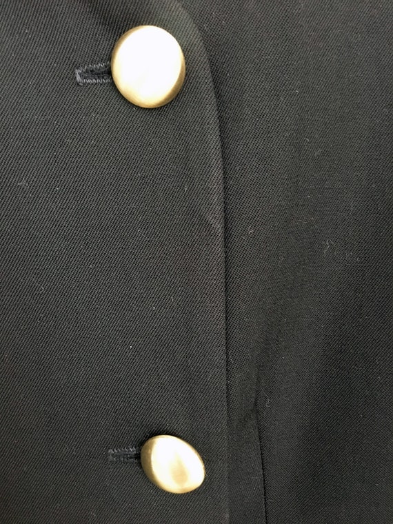 Vintage Bergdorf Goodman Black Wool Suit - Gem