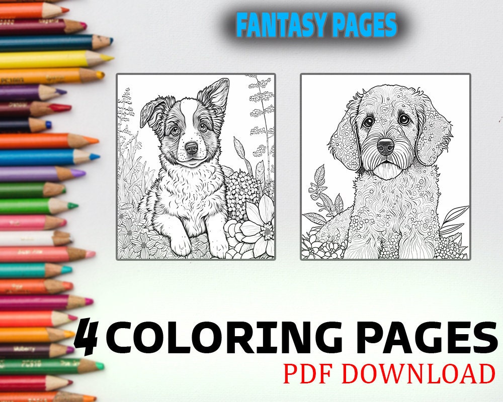 COLORING BOOK FOR KIDS AGES 4-8: CUTE DOG, By Mindfulness Coloring Artist  NEW 9781548817084