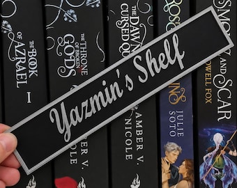 Custom 3D Printed Plaques, Bookshelf Decor and Gifts (Large, 9" x 3")