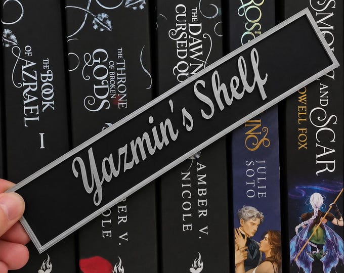 Custom 3D Printed Plaques, Bookshelf Decor and Gifts (Large, 9" x 3")