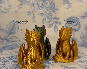 Mini Andarna - Fourth Wing Inspired Dragon, 3D Printed Bookshelf Figure