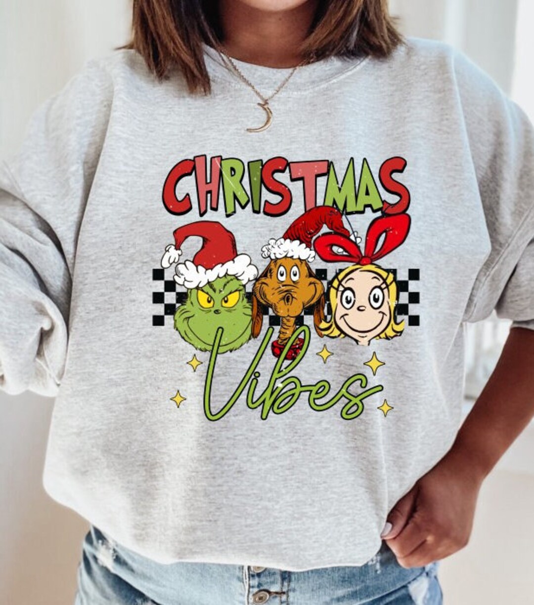 Grinch Christmas Vibes Vinyl Transfer, Grinch Christmas Vibes HTV