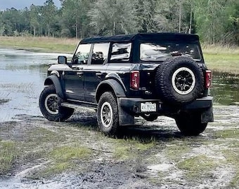 Bro-Flaps: Sasquatch Mudflaps / Splash Guards with optional removeable Extender Flaps for Bronco