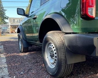 Bro-Flaps:  NON-Sasquatch - Base, Big Bend, and Outer Banks models Mudflaps / Splash Guards for Bronco