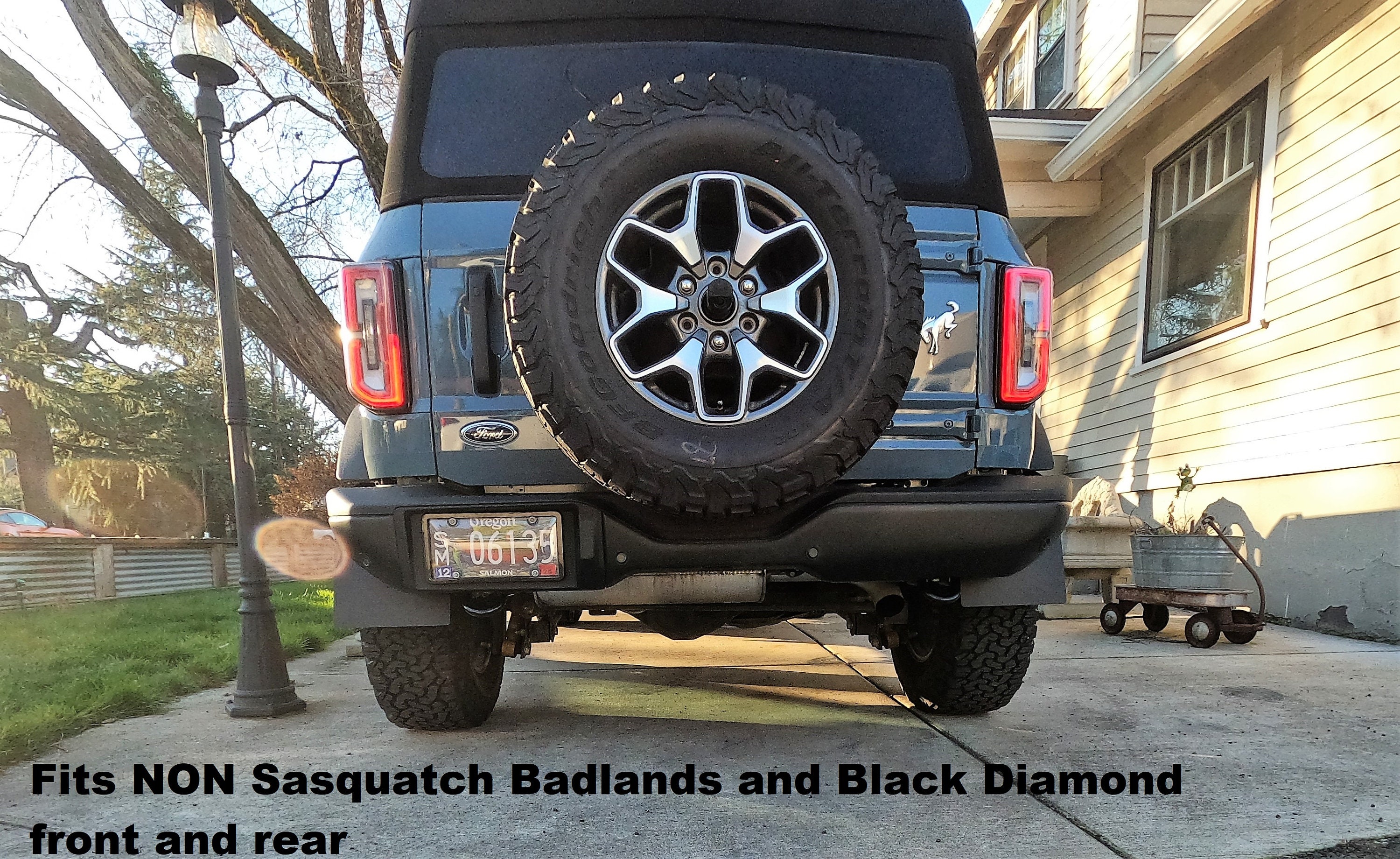 Bro Flaps: Non-sasquatch Front and Rear Mudflaps / Splash Guards for Bronco,  With or Without Factory Rock Sliders and Factory Sidesteps -  Israel