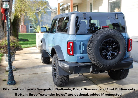 Bro-flaps: Sasquatch Mudflaps / Splash Guards for Bronco With or Without  Rock Sliders and Steps black Diamond, Badlands and First Edition -   Australia