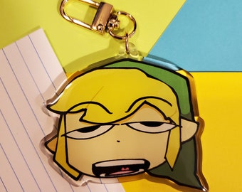 Zoned out Link inspired Keychain double sided same design