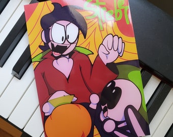Streber! 5x7 Spooky month poster